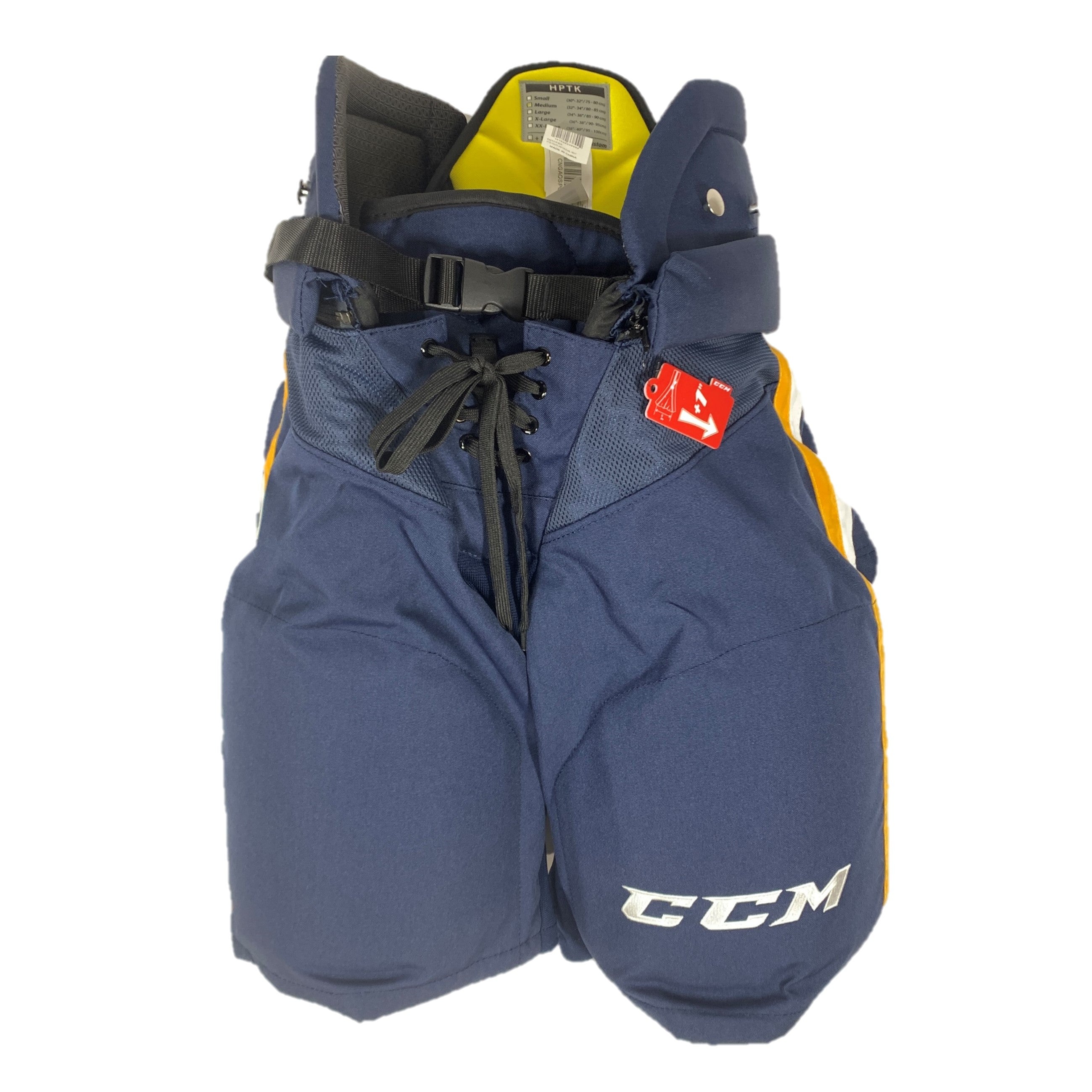 Pantalon de hockey CCM HPTK OHL Pro Stock - Bleu marine/blanc/jaune